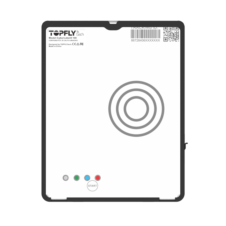 CyberLabelX front view with bracket